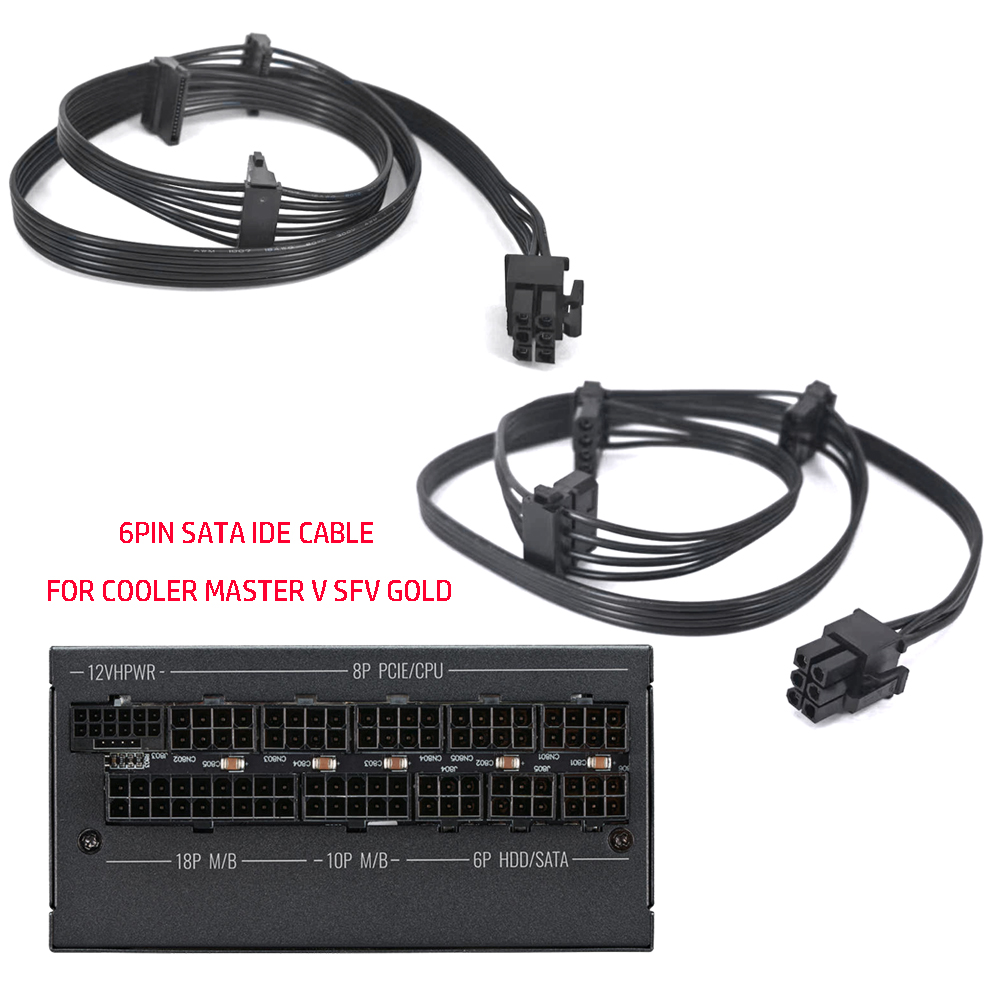 Sfx Modular Power Supply 850W Gold - 6PIN PCIE Ke 3 * Kabel