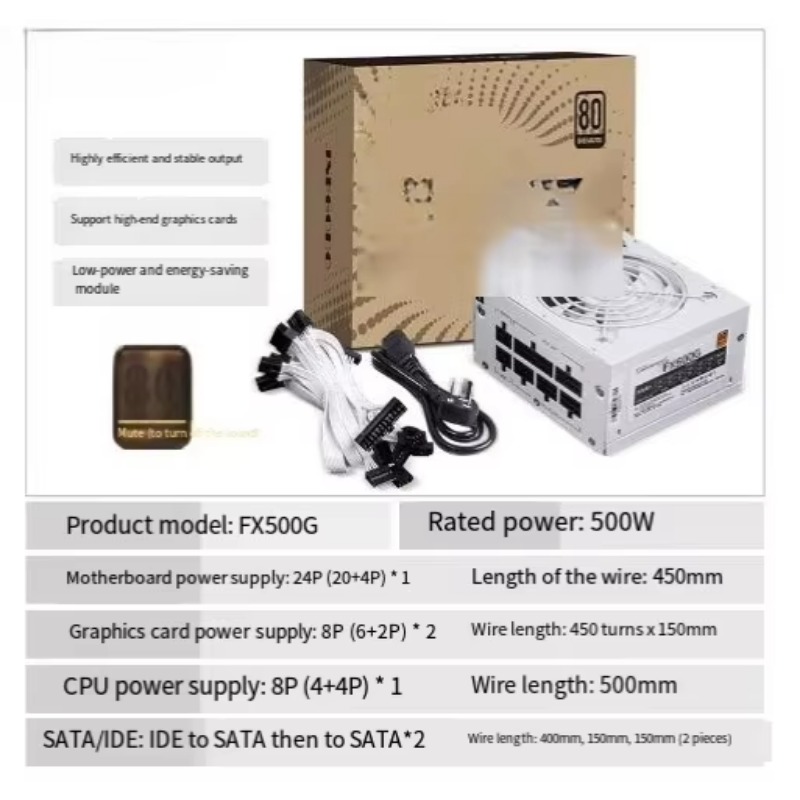 Sfx Modular Power Supply 850W Gold - Power Supply SFX 750W/850W 80 Plus