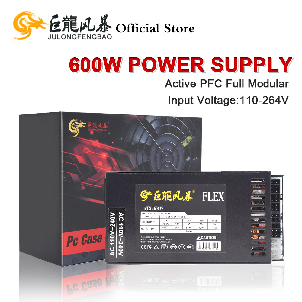 Flex Atx Power Supply 600W 1U - 600W Modular penuh 1U Flex ATX