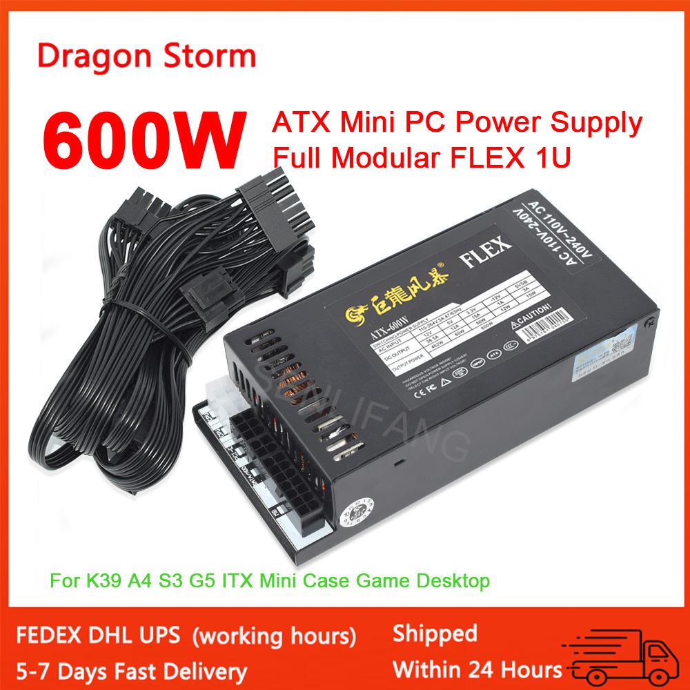 Flex Atx Power Supply 600W 1U - Modular penuh 1U Mini Flex ATX