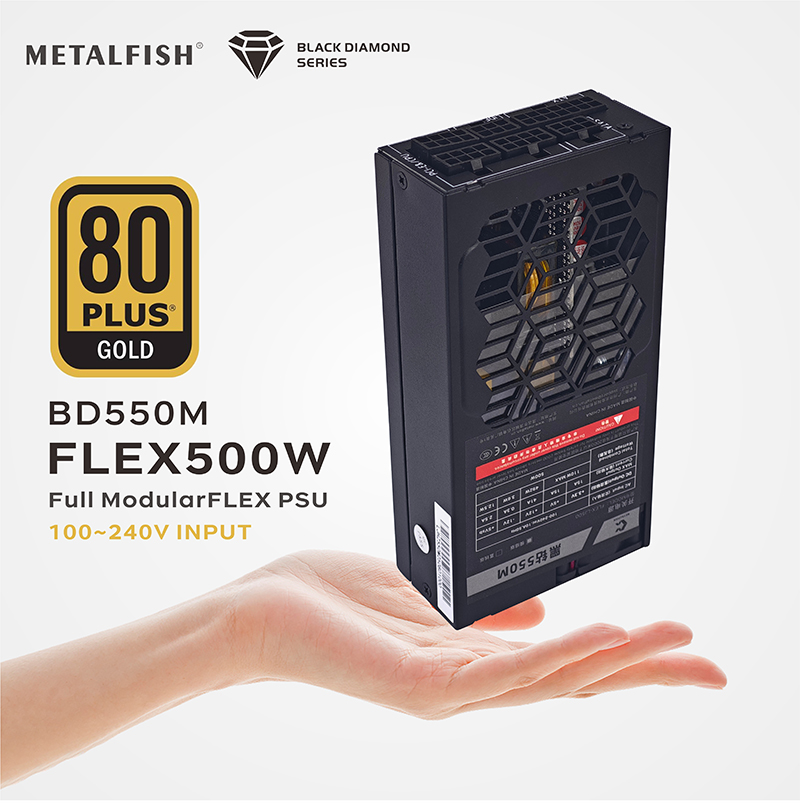 METALFISH Flex 500/600W 80PLUS - Flex Atx Power Supply 600W 1U ulasan dan harga